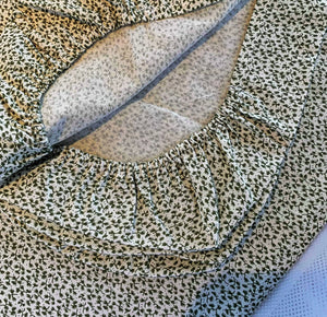 bassinet and pram sheets, custom made to fit properly. Fitted sheets for baby and the nursery. To suit your decor. Australian homestead style.