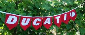 We make bunting for the man cave, shed, motorcycles, Ducati, all bikes, fathers day buy for him