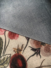 Load image into Gallery viewer, Table Napkins - Berry on Arctic Blue Linen