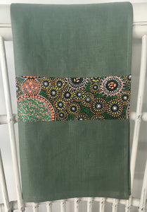 Linen Tea Towel - Australian Indigenous Designs